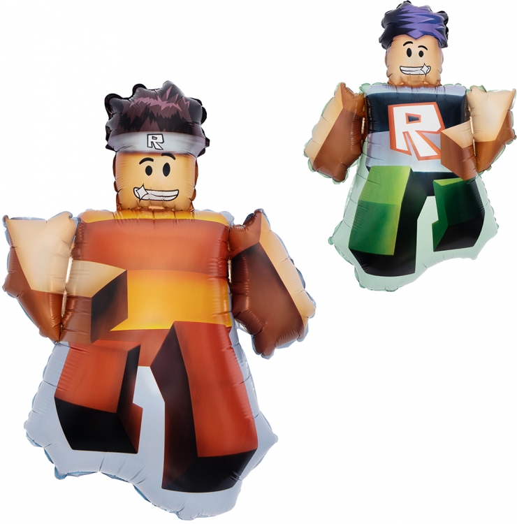 Шар Фигура Блоки, Мальчики Герои (в упаковке)  